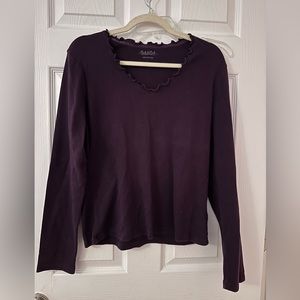 Peck & Peck Purple Long Sleeve